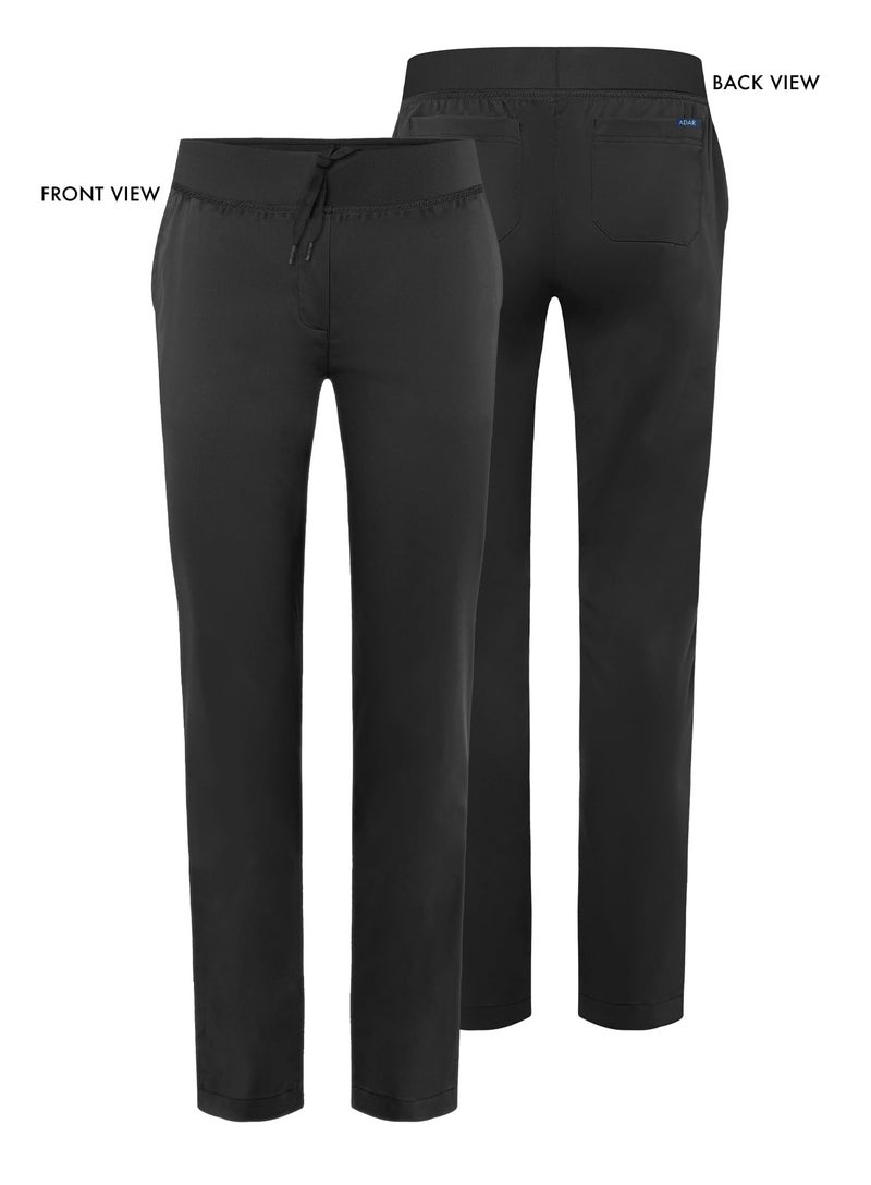 Adar Uniforms Pro Scrubs for Women - Skinny Leg Yoga Scrub Pants - P7102T - Black - XL - Image 5